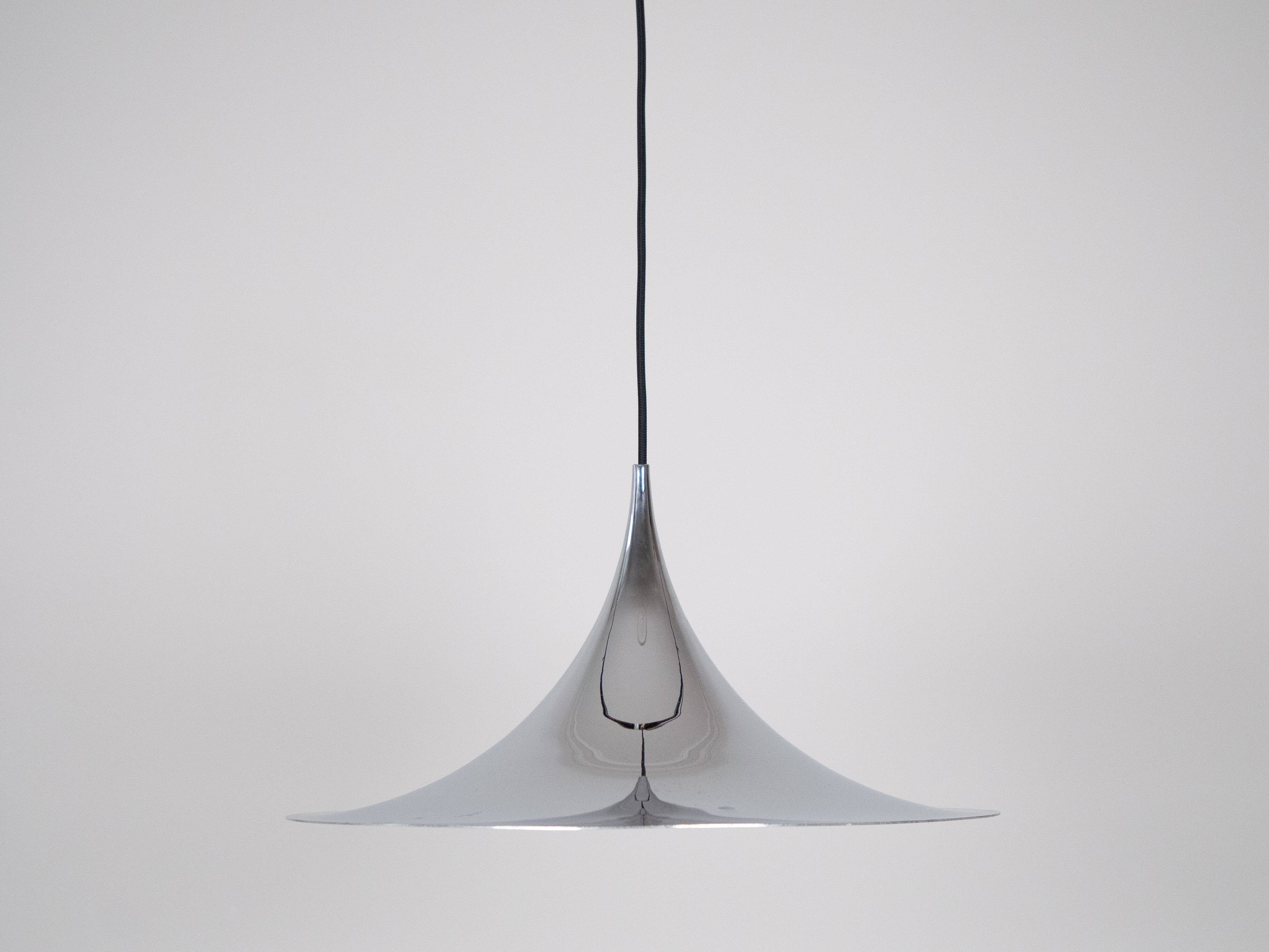 Danish vintage pendant lamp Semi by Bonderup and Thorup, Fog og Morup, 1968