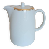 Théière ou cafetière dorée blanche porcelaine suisse Langenthal super état
