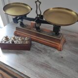 Antique scale and weight
