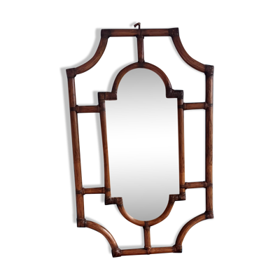 Miroire bambou courbé scandinave