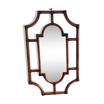 Miroire bambou courbé scandinave