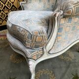 Louis XV style shepherdess armchair