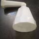 Old white porcelain bathroom wall light art deco 1930 opaline tulip