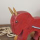 Dejou wood toy, horse and trailer