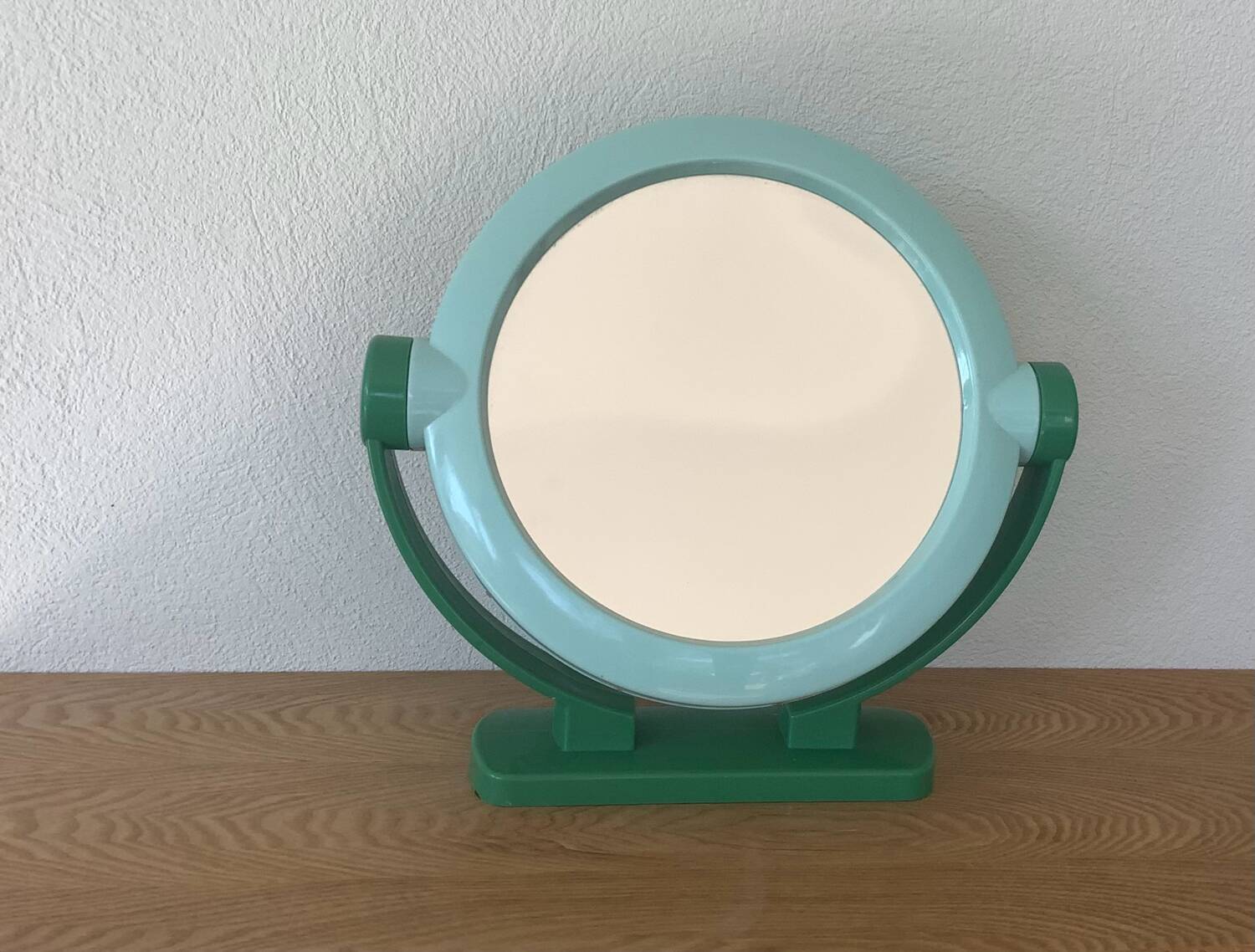 Vintage two-tone swivel mirror