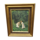 Painting "Young Girls in a Garden" by F. Didioni