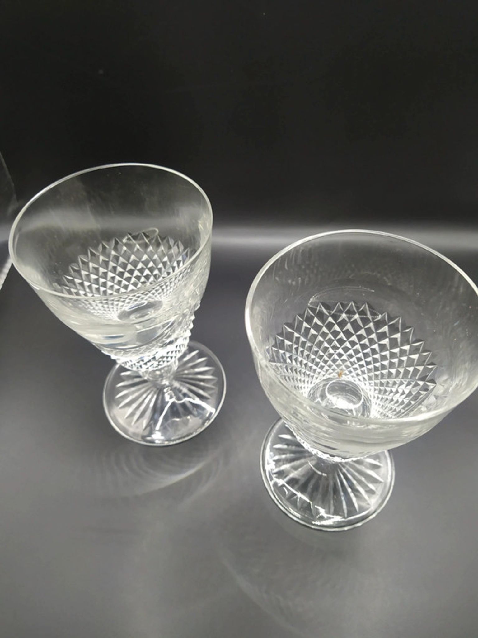 Diamond tip glasses and animal motifs