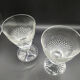 Diamond tip glasses and animal motifs