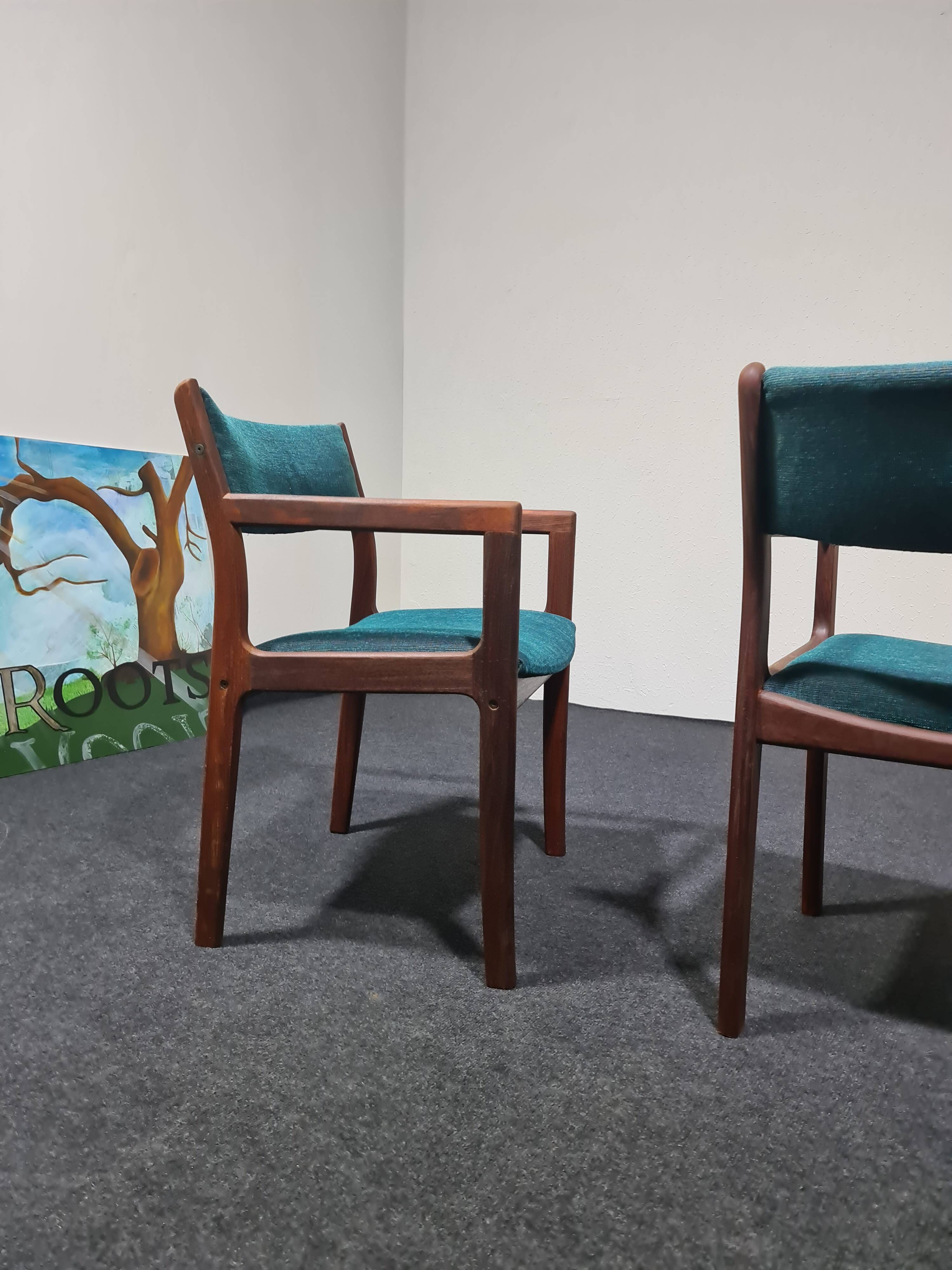 A pair of vintage teak Directors chairs