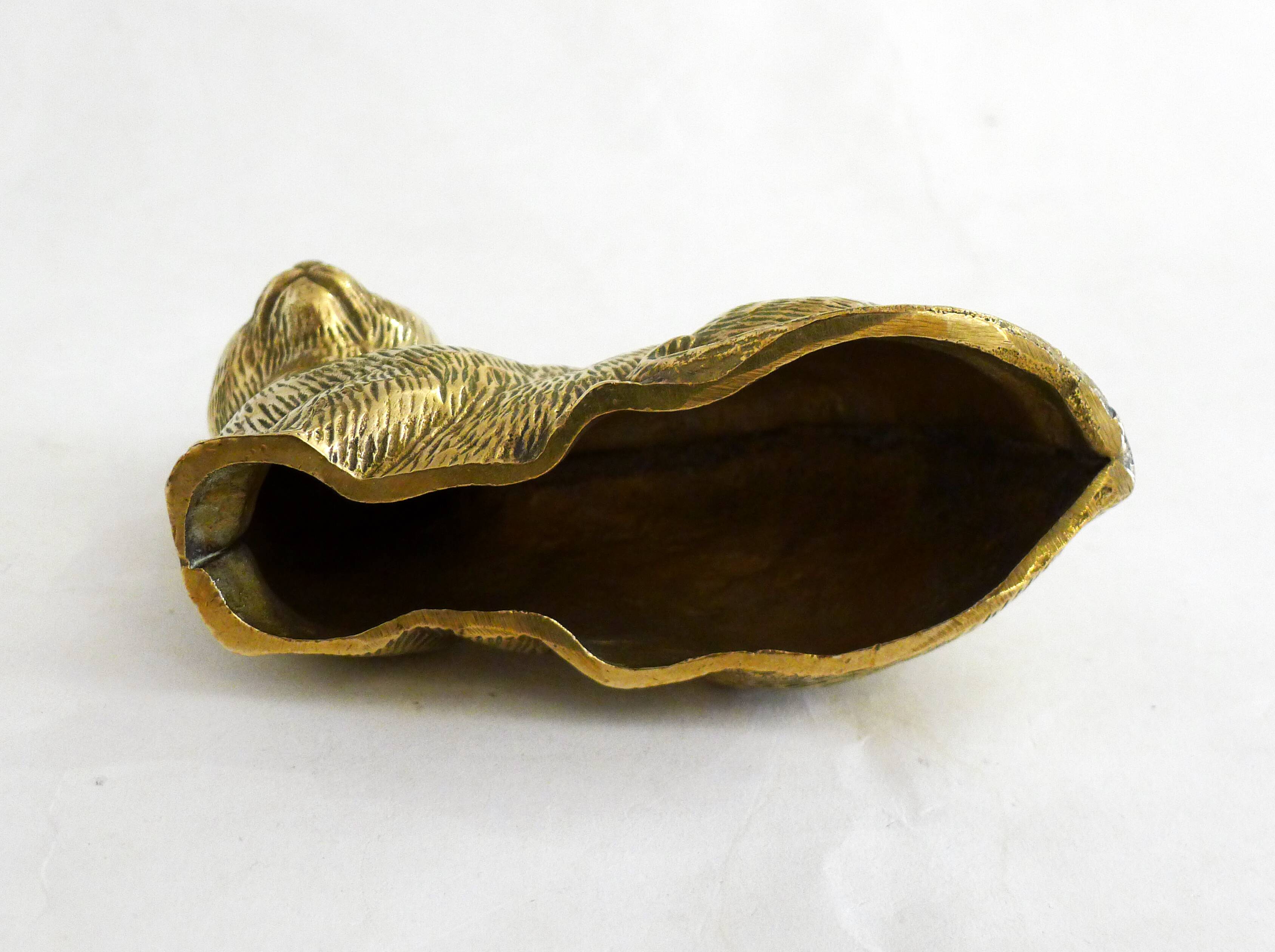Brass Cat Figurine Sculpture