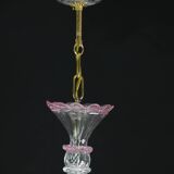 Charming Vintage Venetian Chandelier, Pink Murano Glass, 1950s