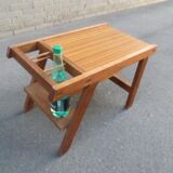 Scandinavian side table in solid teak