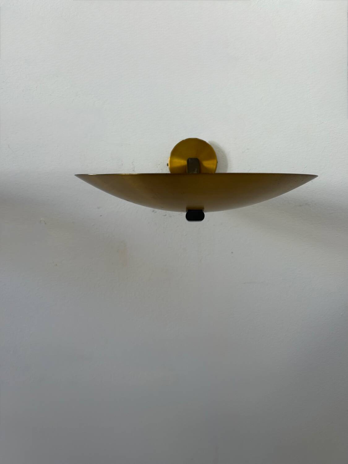 Pair of vintage brass wall lights, France 1970