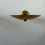 Pair of vintage brass wall lights, France 1970