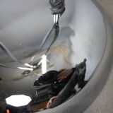 Lampadaire italien réglable en chrome Space Age, années 1960