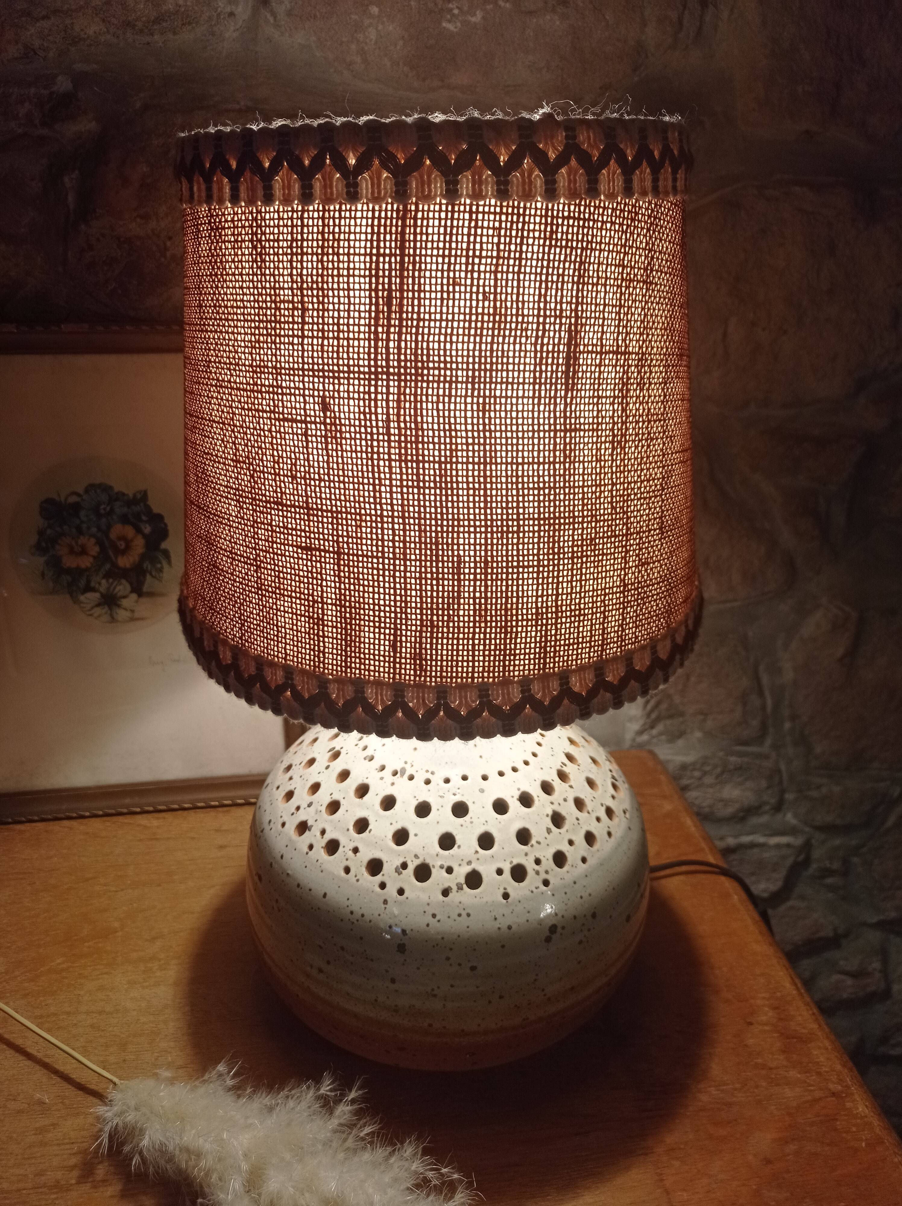 Vintage sandstone lamp
