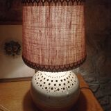 Lampe vintage en grès