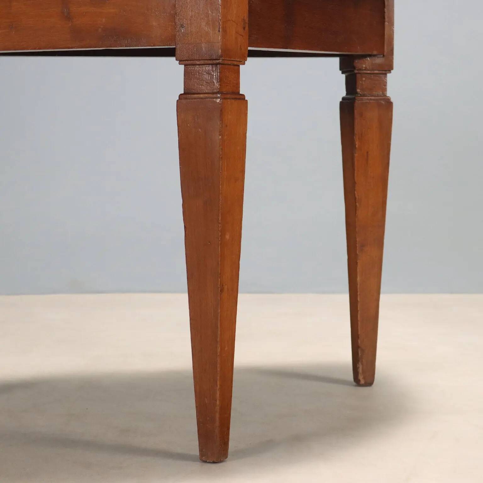 Antique Directoire console with a half-moon top, Italy, 19th century.