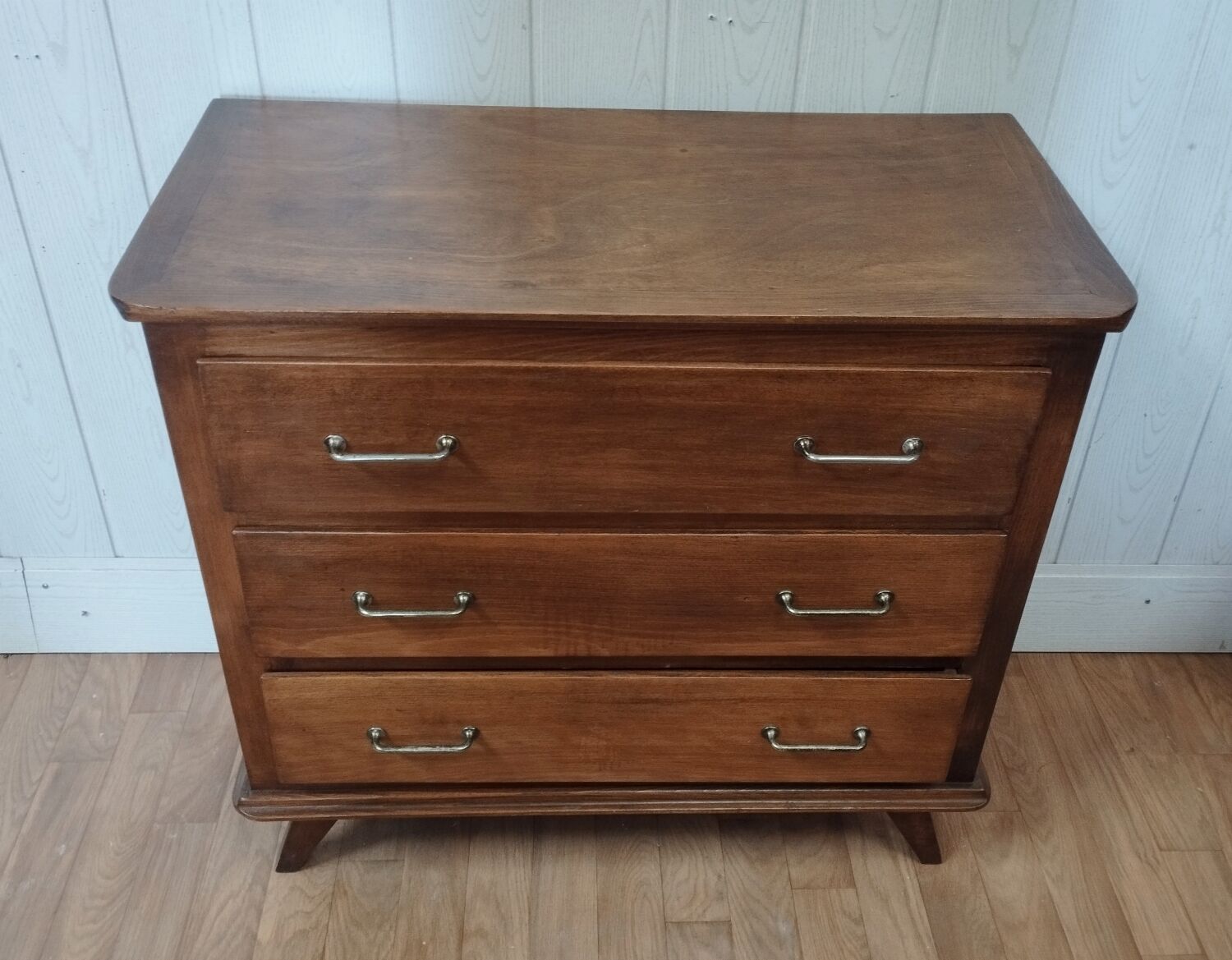 Vintage chest of drawers compass feet
