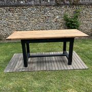 Vintage solid oak farmhouse table