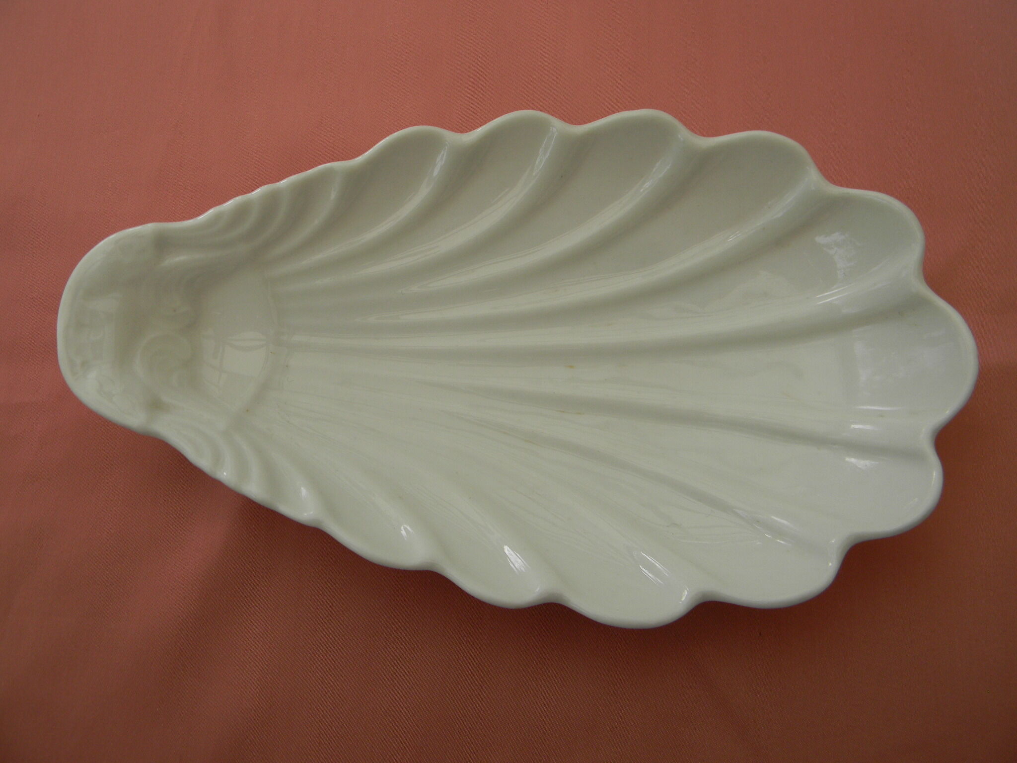 Old white porcelain ravier.