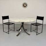 Round marble table T69 design Osvaldo Borsani for Tecno year 70