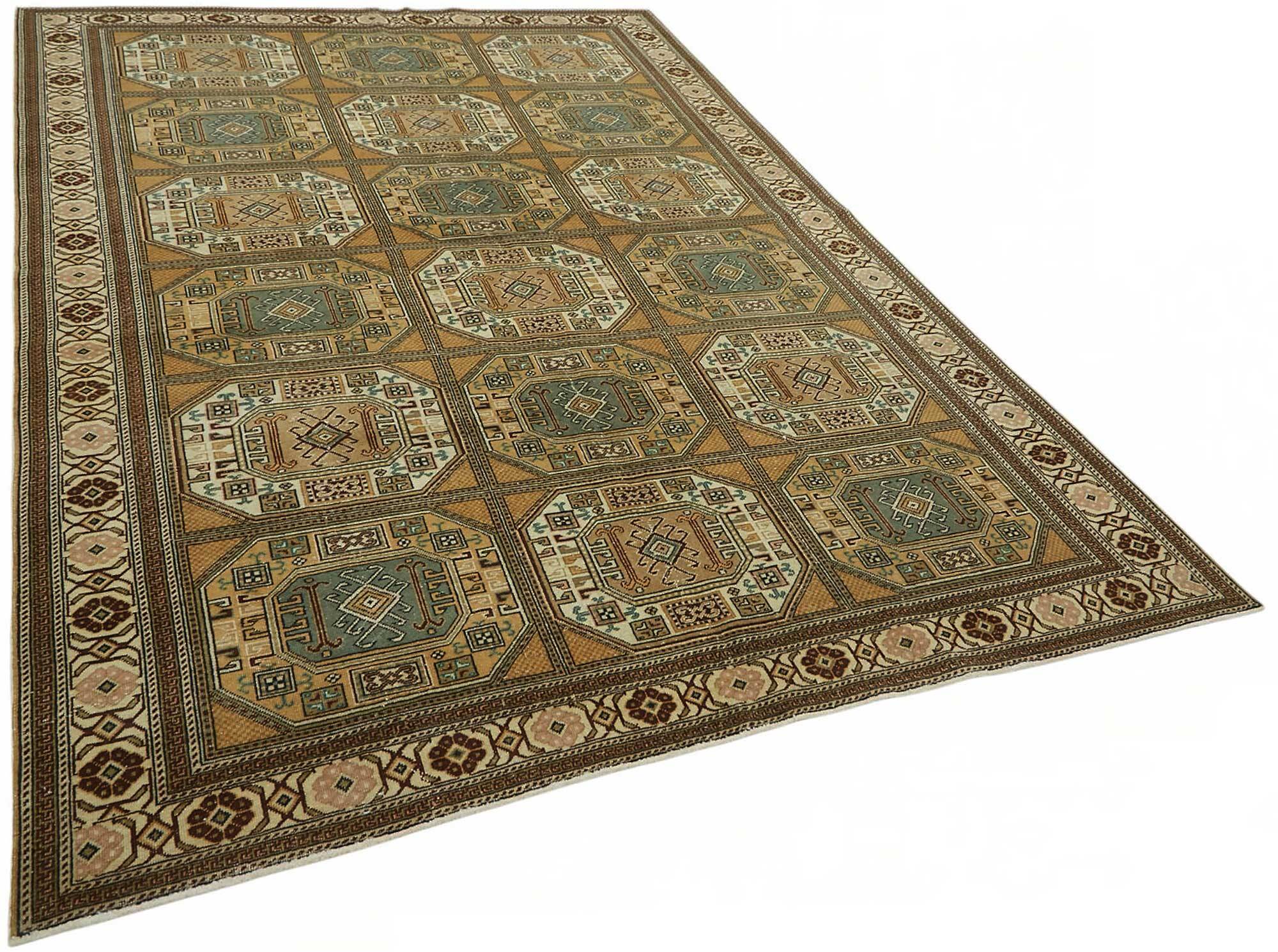 Turkish Wool Vintage Kayseri Rug 197 cm x 290 cm