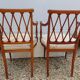Paire de fauteuils art nouveau en acajou