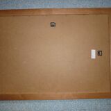 Mirror domed wooden frame 73x53, 80s