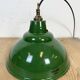 Industrial Green Enamel Factory Pendant Lamp from Maxlume, 1960s