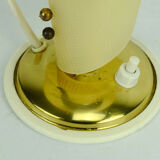 1950s mid century table lamp brass plastic