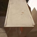 Two-door metal cabinet art deco