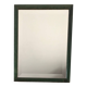 Beveled mirror and varnished wooden frame