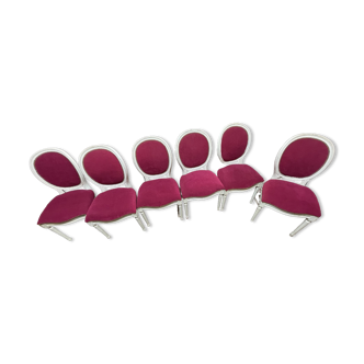 6 Chairs Medallions restyled Louis XVI style