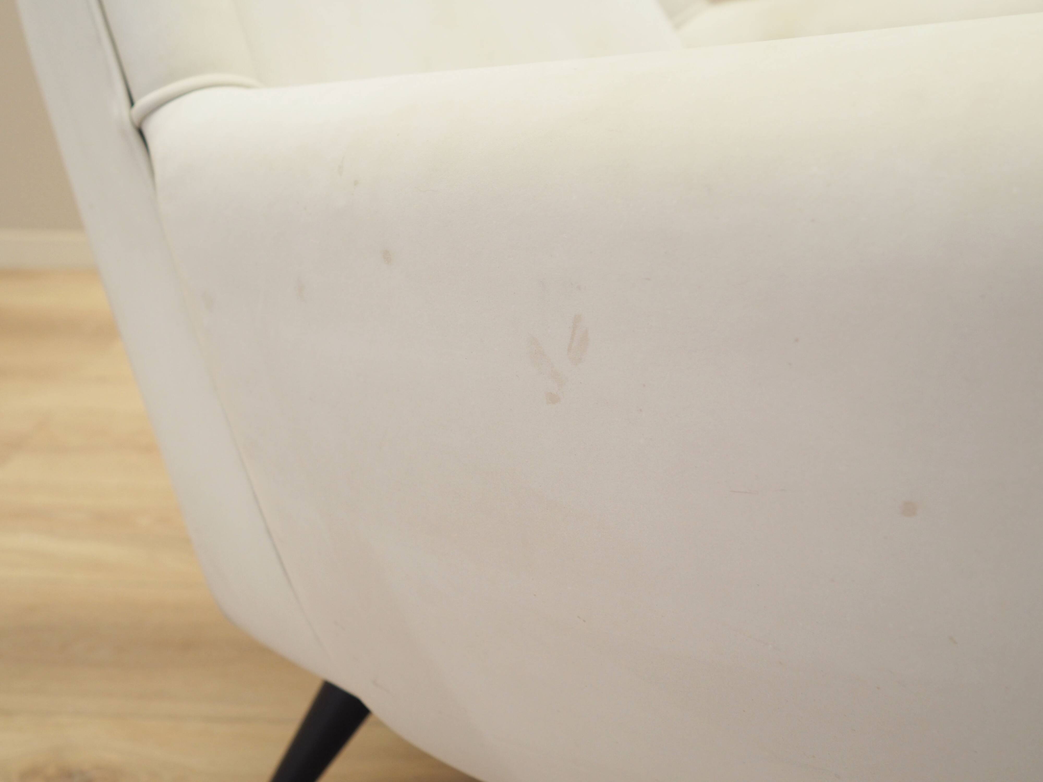 White armchair, Italian design, 1980s, production: Italy