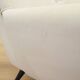 White armchair, Italian design, 1980s, production: Italy