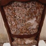 Convertible armchair with seat and back in tapestry