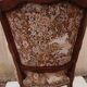 Convertible armchair with seat and back in tapestry