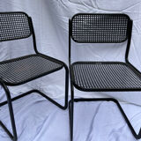 2 chaises métal