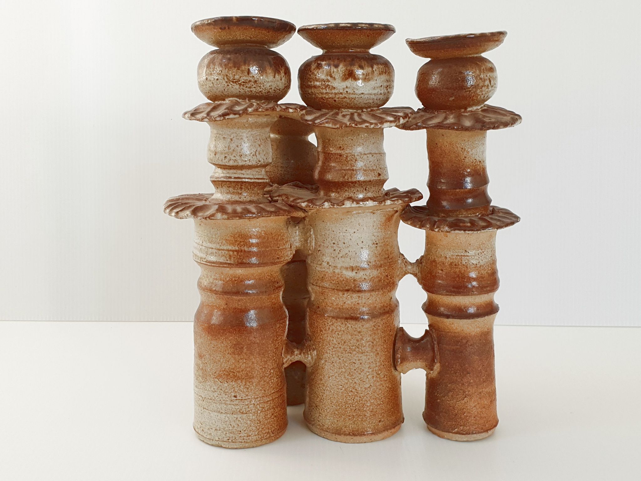 Vintage sandstone candlestick