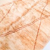 Tapis berbère beni ouarain ocre à losanges colorés 295x192m