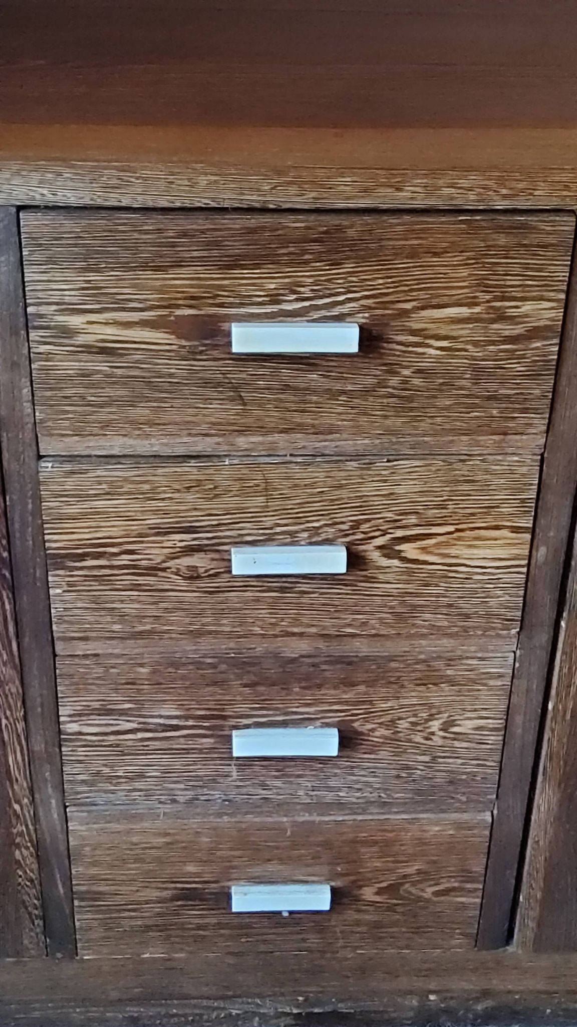 Art Deco style sideboard in palm wood