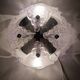 Murano ice glass wall light 1970s