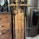 Vintage American sled in wood and metal - 1950s