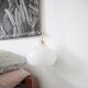 Duo suspension en opaline