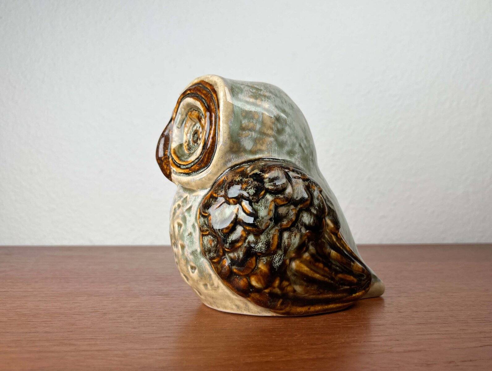Grande sculpture de hibou en céramique danoise du milieu du siècle par Josef Simon pour Søholm, années 1960