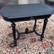 Blackened wood gueridon / centre table in Napoléon III style.