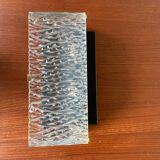 3 molded glass sconces 1950