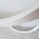 Vintage bar table, white plastic, round table, 70s