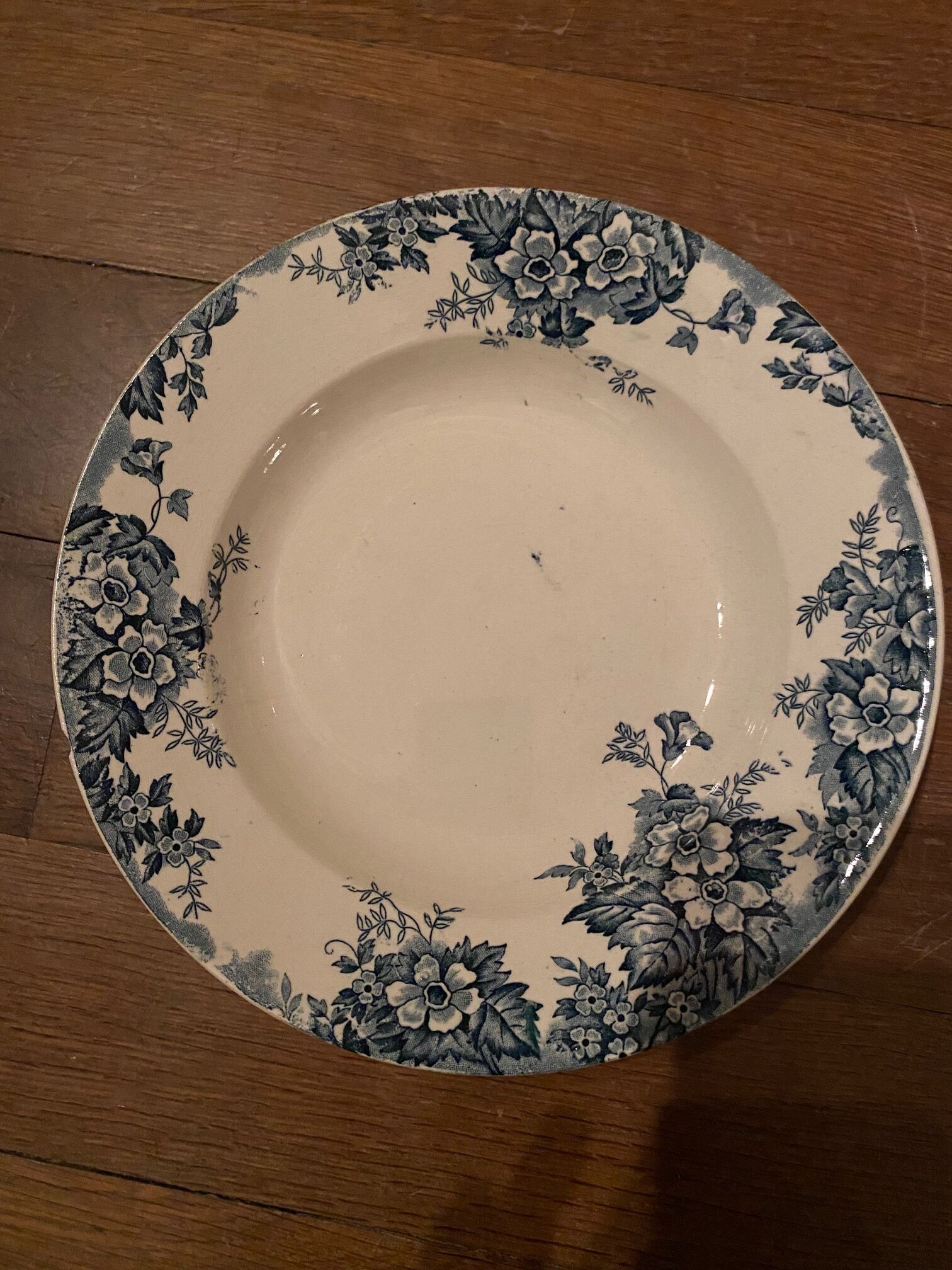 Saint Amand and Hamage 13 hollow plates Marie Louise